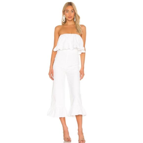 Lovers and Friends Nellie Jumpsuit in White NWT Size Small - Picture 1 of 4